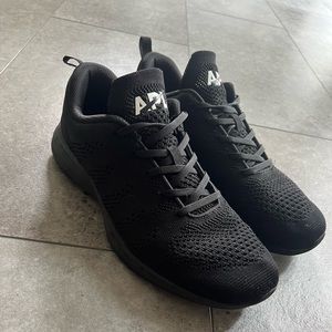 Men’s all black tech look APL shoes